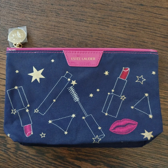 Estee Lauder Zodiac Cosmetics Makeup Travel Pouch Bag NEW - Picture 3 of 11